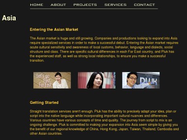 pluk asia; diensten in, voor, en over de aziatische markt