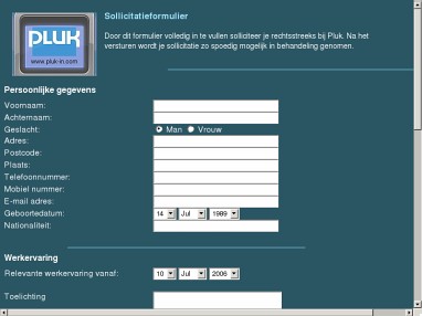 werken bij pluk