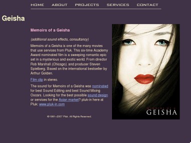 pluk memoirs of a geisha
