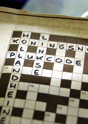 plukcode in de krant